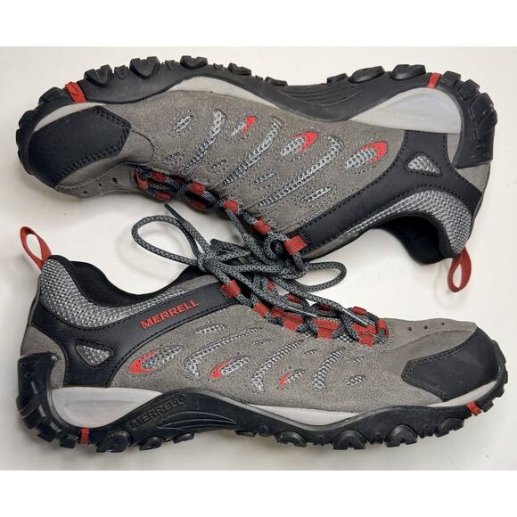 Merrell Crosslander 2 Hiking Shoe Granite Cherry J599563 Men's Size 11.5 Gray - Picture 1 of 7